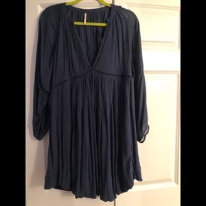 Free People med dress like new navy blue